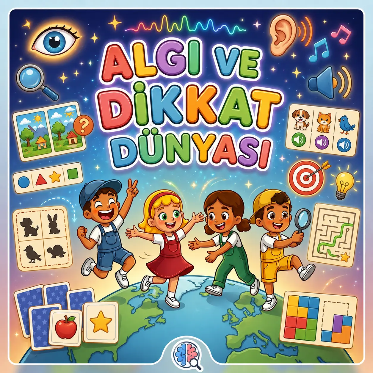 Görsel ve işitsel dikkat, hafıza ve algı etkinlikleri