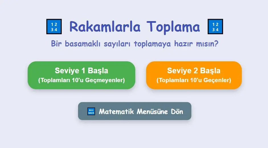 Bir Basamaklı Toplama